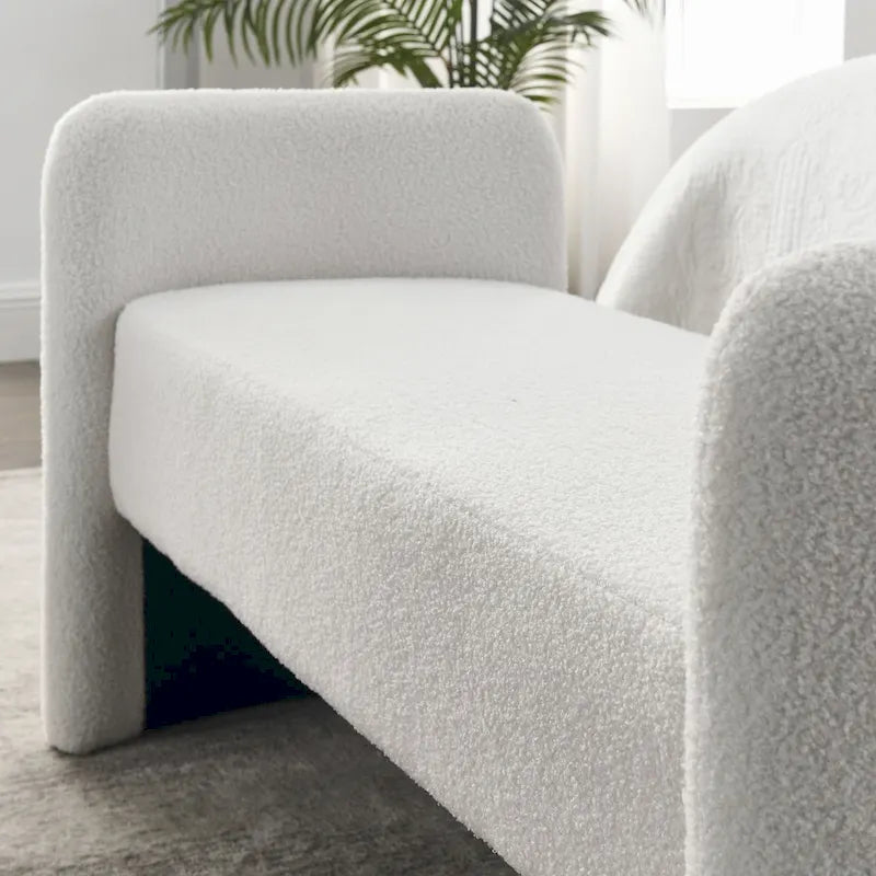 Frame Polyester Upholstered Bench with Modern Versatile Design