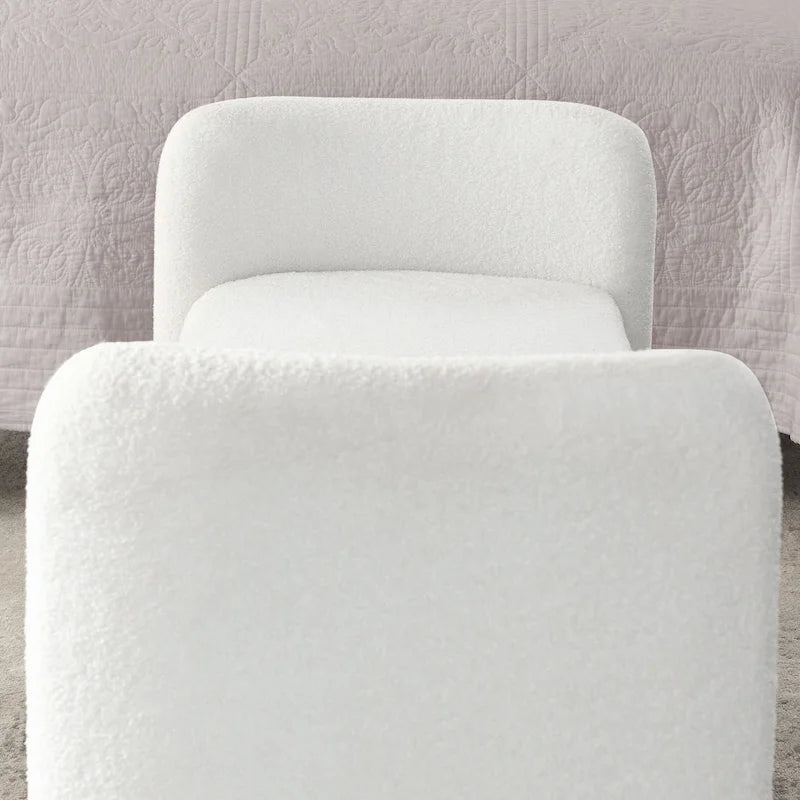 Frame Polyester Upholstered Bench with Modern Versatile Design