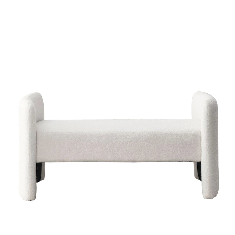 Frame Polyester Upholstered Bench with Modern Versatile Design