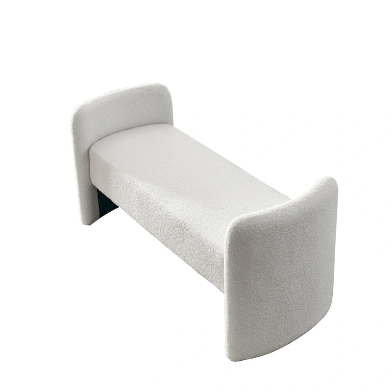 Frame Polyester Upholstered Bench with Modern Versatile Design