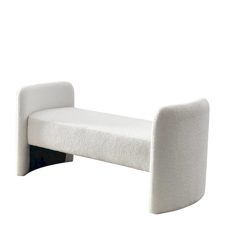 Frame Polyester Upholstered Bench with Modern Versatile Design