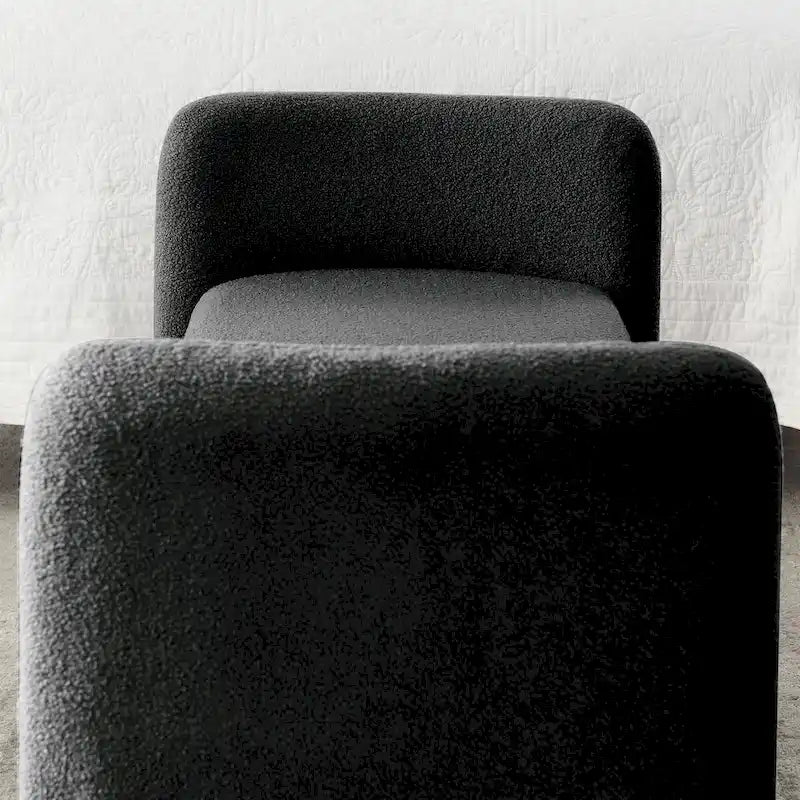 Frame Polyester Upholstered Bench with Modern Versatile Design