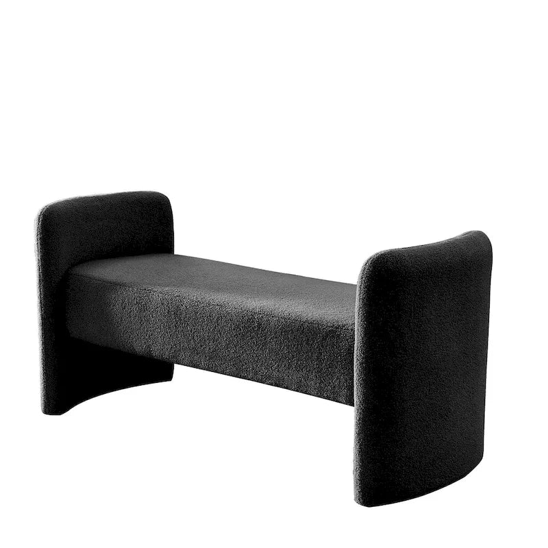 Frame Polyester Upholstered Bench with Modern Versatile Design