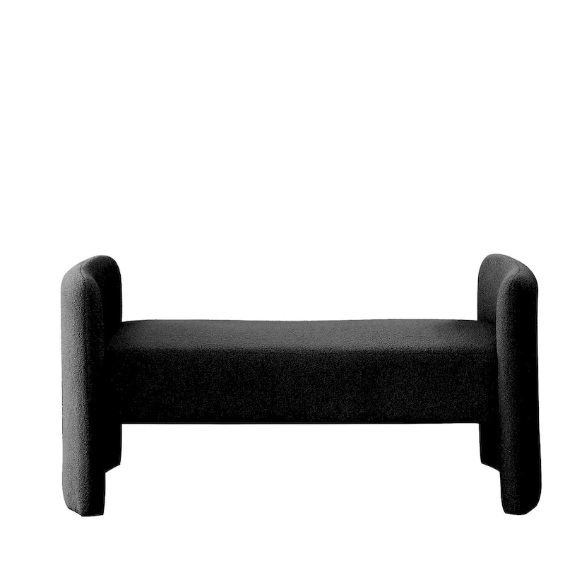 Frame Polyester Upholstered Bench with Modern Versatile Design