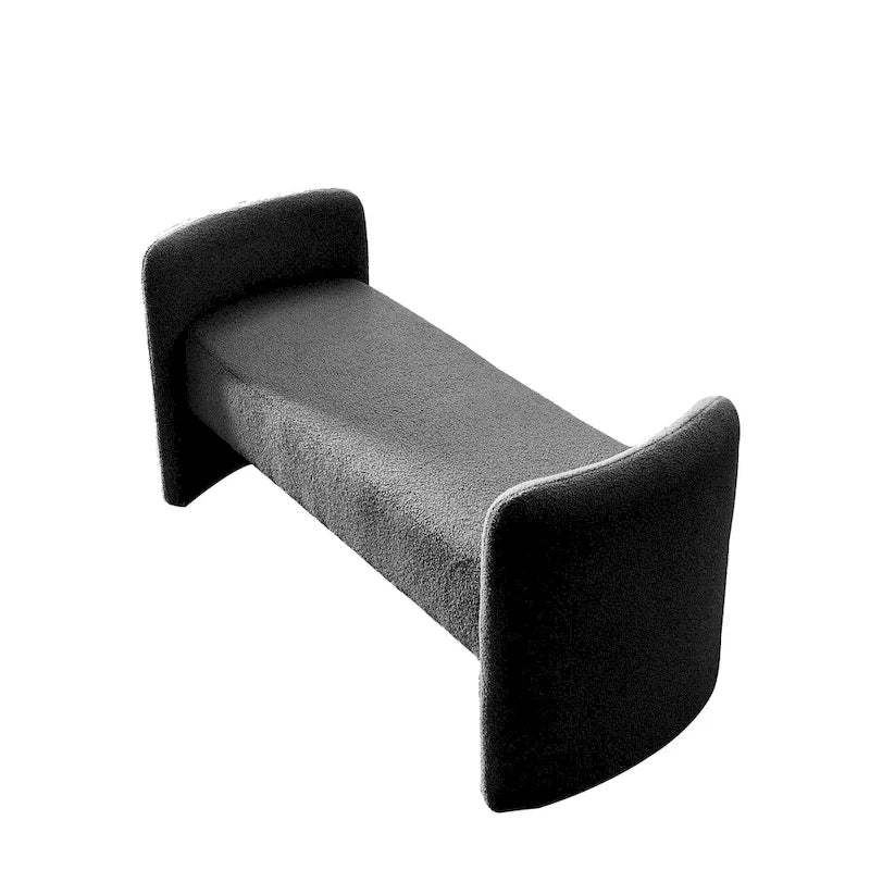Frame Polyester Upholstered Bench with Modern Versatile Design