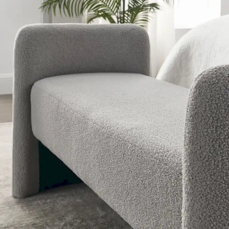 Frame Polyester Upholstered Bench with Modern Versatile Design