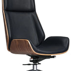 Reclining Office Chair with Integrated Comfortable Headrest