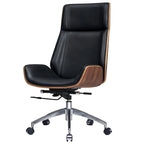 Reclining Office Chair with Integrated Comfortable Headrest