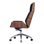 Reclining Office Chair with Integrated Comfortable Headrest