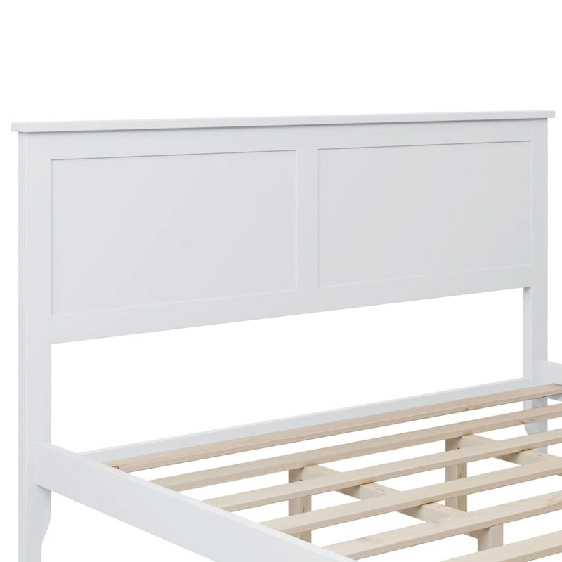 Modern Solid Wood Platform Bed with Natural and Exquisite Wear-resistant Finish