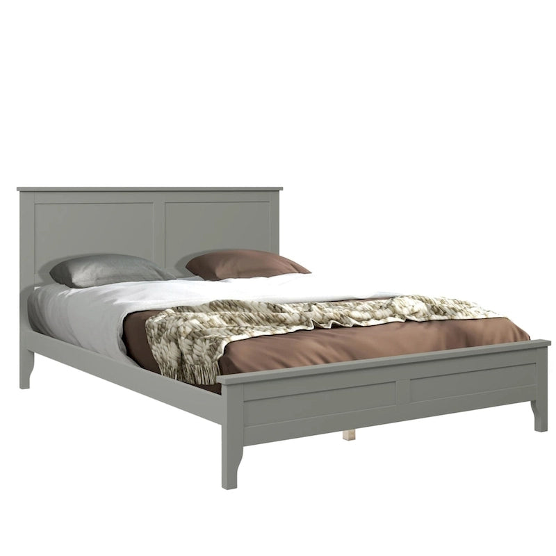Modern Solid Wood Platform Bed with Natural and Exquisite Wear-resistant Finish