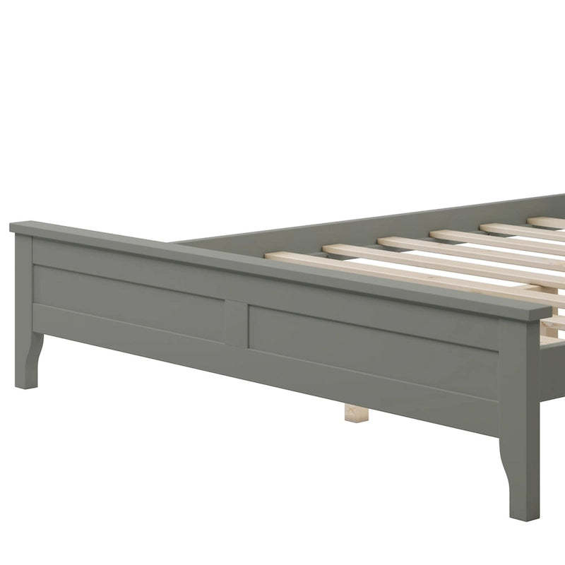 Modern Solid Wood Platform Bed with Natural and Exquisite Wear-resistant Finish