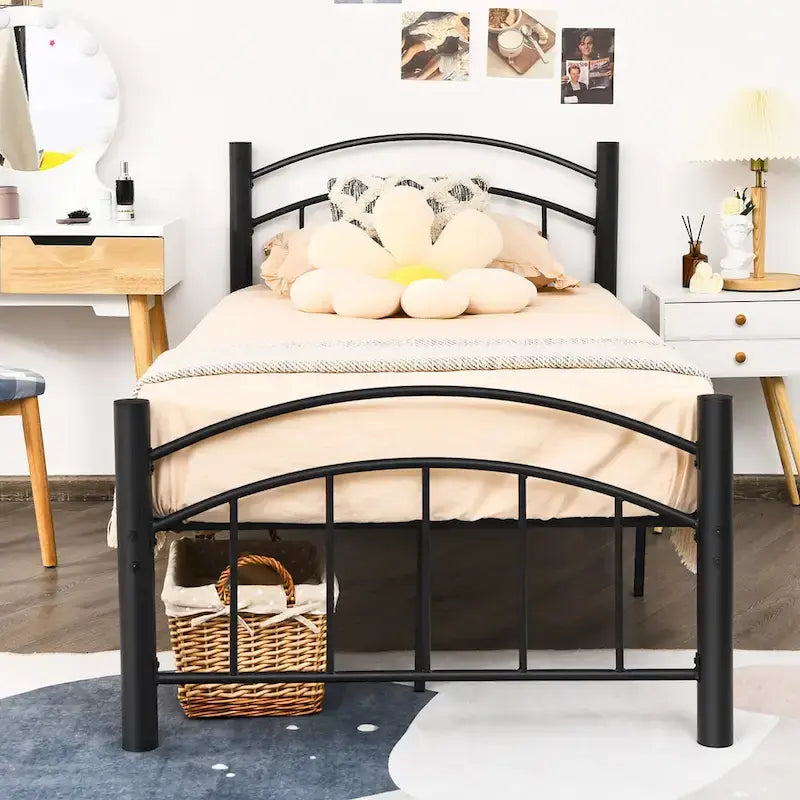 Twin/Full/Queen Size Metal Bed Frame Platform Mattress