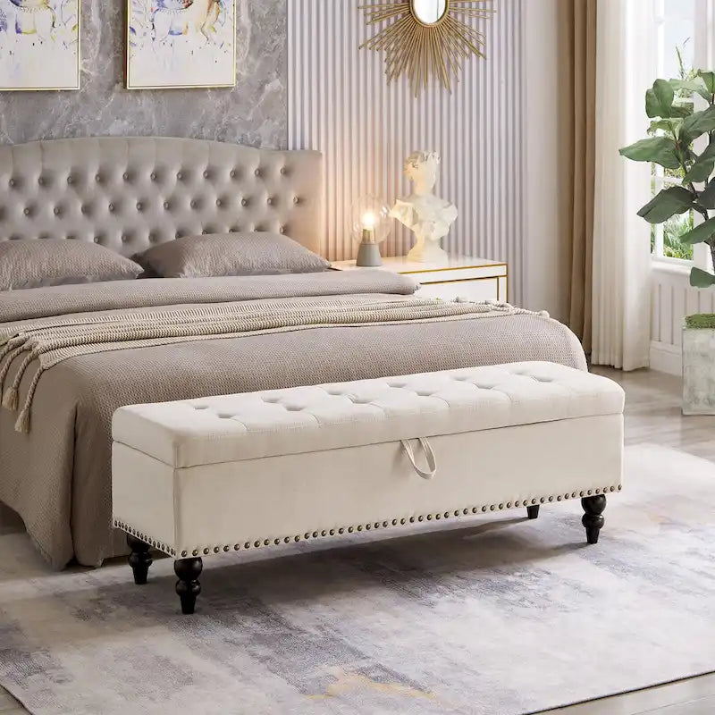 59 Bed Bench Ottoman with Storage