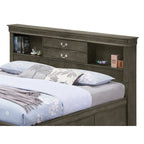 Storage Bed with Headboard and Footboard Drawers