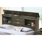 Storage Bed with Headboard and Footboard Drawers