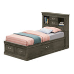 Storage Bed with Headboard and Footboard Drawers