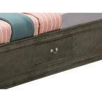 Storage Bed with Headboard and Footboard Drawers
