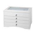 Elegant Elizabeth 3-drawer White Jewelry Box