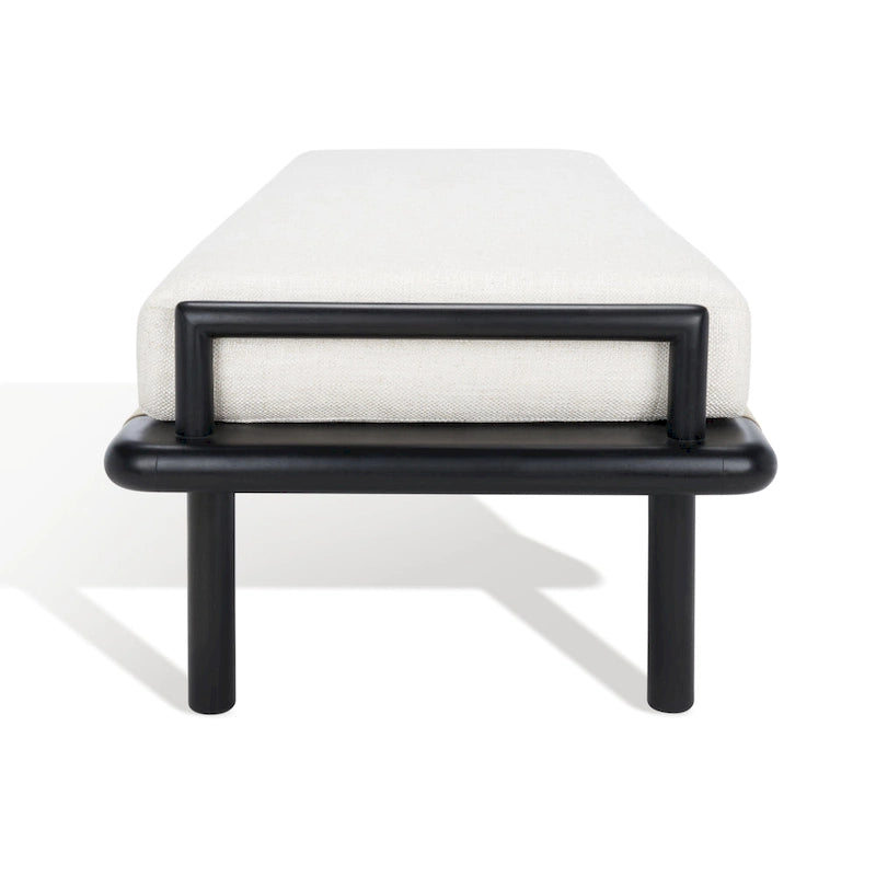 Teak Cushion Bench - 70 In W x 26 In D x 19 In H - 70Wx26Dx19H