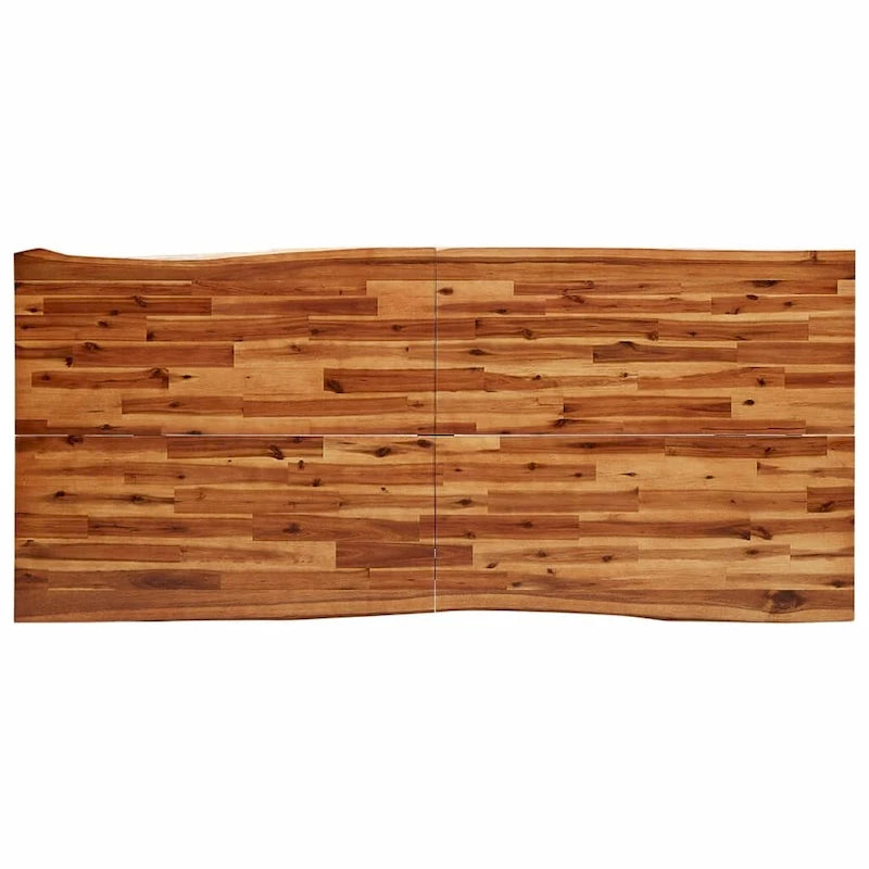Dining Table with Live Edge 78.7x35.4x29.5 Solid Wood Acacia