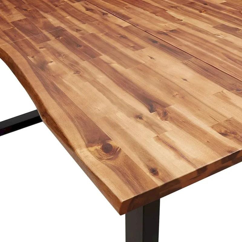 Dining Table with Live Edge 78.7x35.4x29.5 Solid Wood Acacia