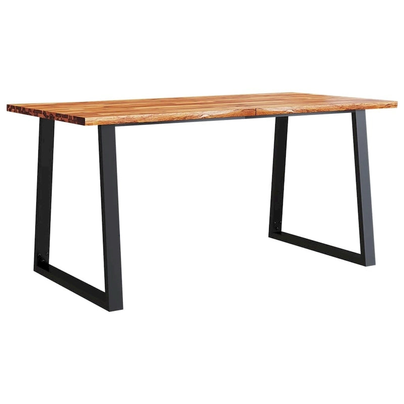 Dining Table with Live Edge 78.7x35.4x29.5 Solid Wood Acacia