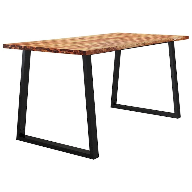 Dining Table with Live Edge 78.7x35.4x29.5 Solid Wood Acacia