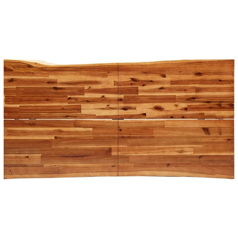 Dining Table with Live Edge 78.7x35.4x29.5 Solid Wood Acacia