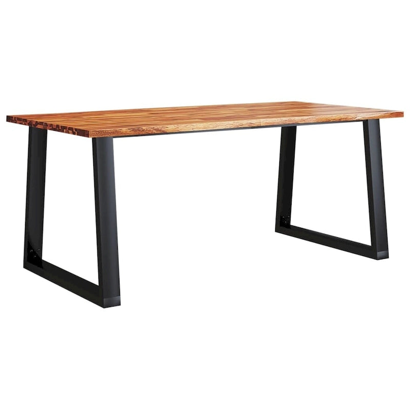 Dining Table with Live Edge 78.7x35.4x29.5 Solid Wood Acacia