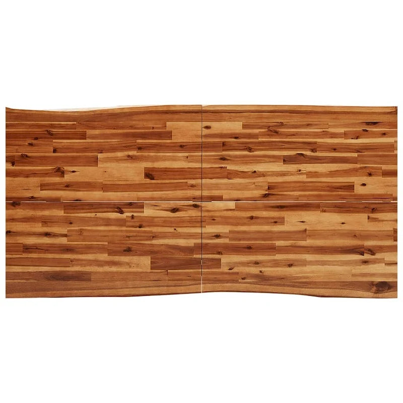 Dining Table with Live Edge 78.7x35.4x29.5 Solid Wood Acacia