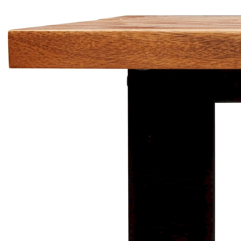 Dining Table with Live Edge 78.7x35.4x29.5 Solid Wood Acacia