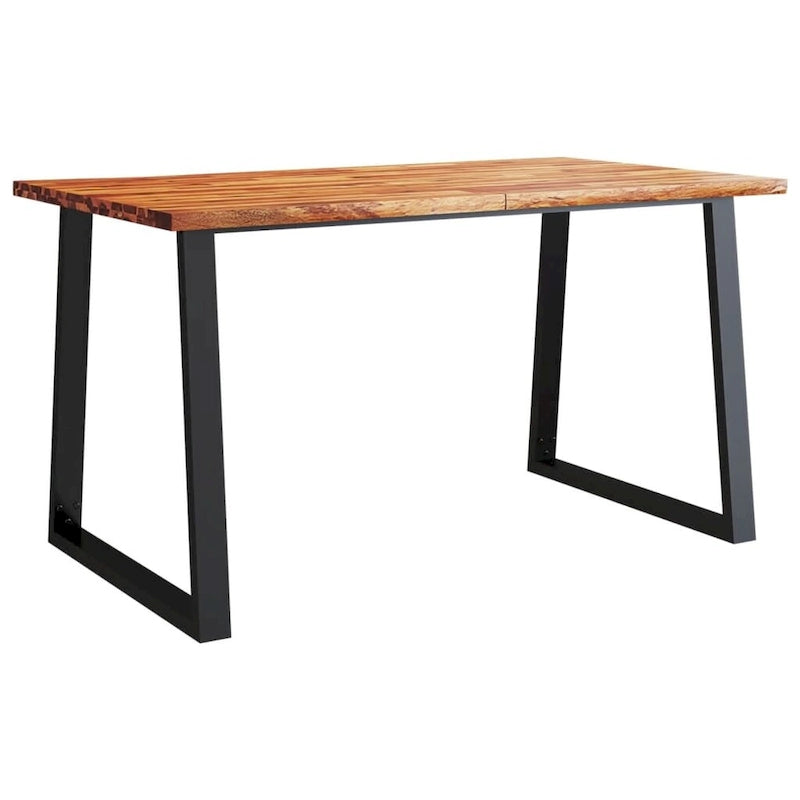 Dining Table with Live Edge 78.7x35.4x29.5 Solid Wood Acacia