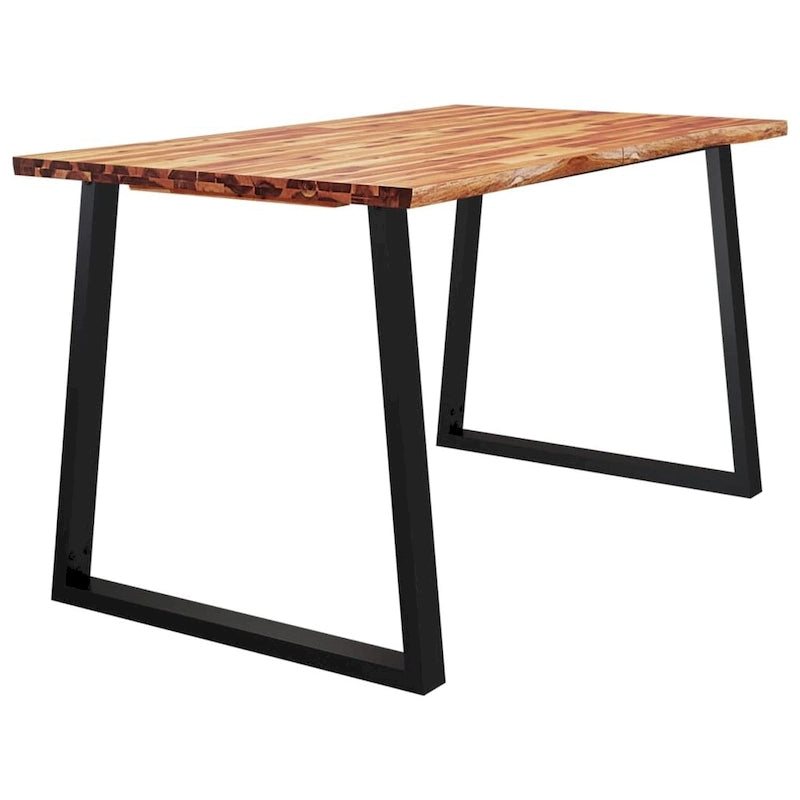 Dining Table with Live Edge 78.7x35.4x29.5 Solid Wood Acacia