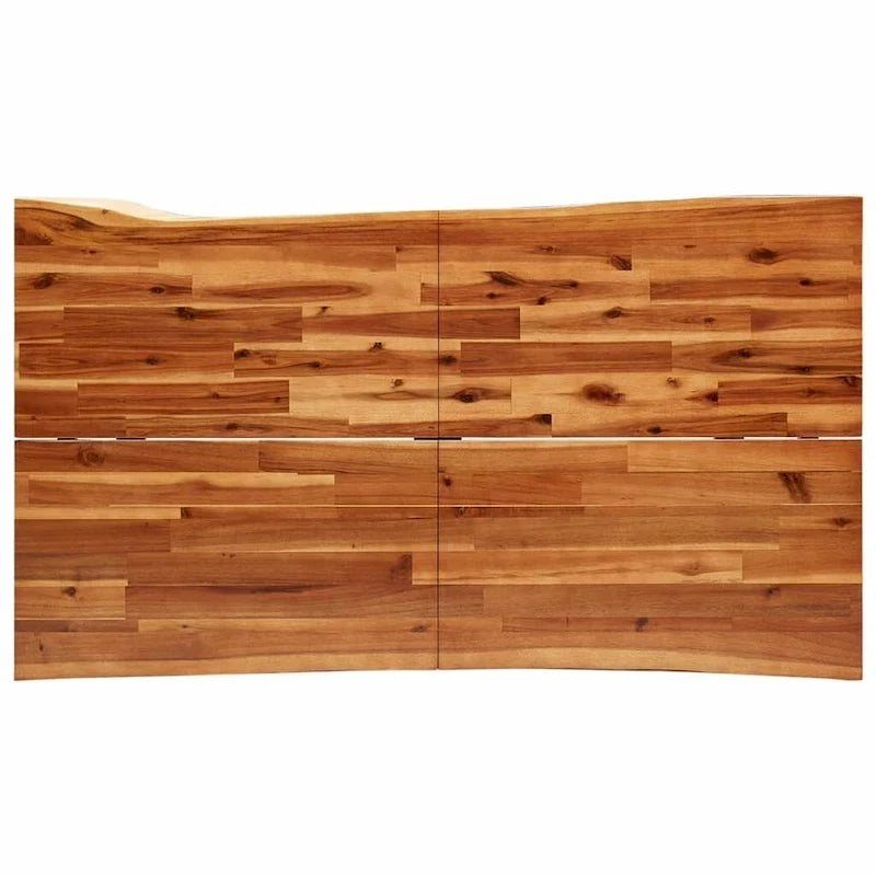 Dining Table with Live Edge 78.7x35.4x29.5 Solid Wood Acacia