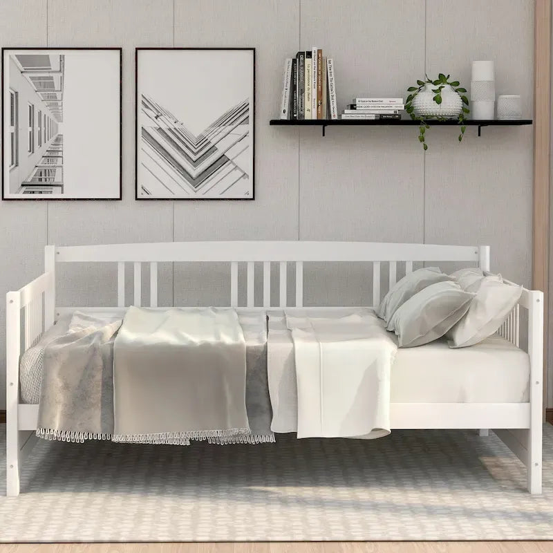 Multifunctional Solid Wood Daybed: Twin Size, Storage
