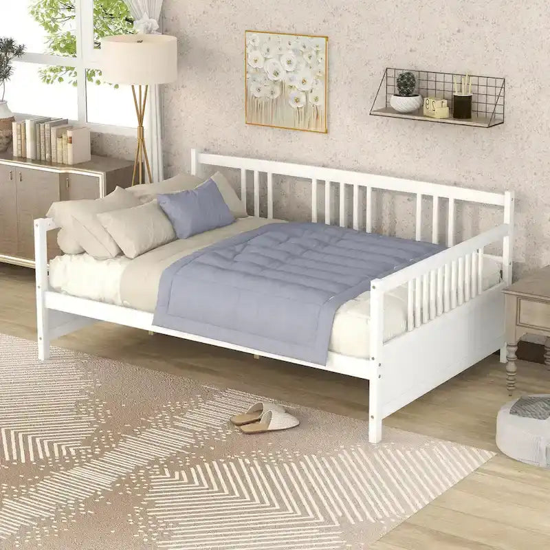Multifunctional Solid Wood Daybed: Twin Size, Storage