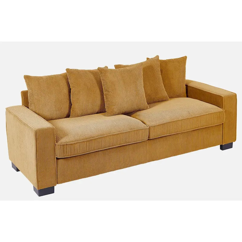 Transitional Track Arm Upholstered Indoor Sofa