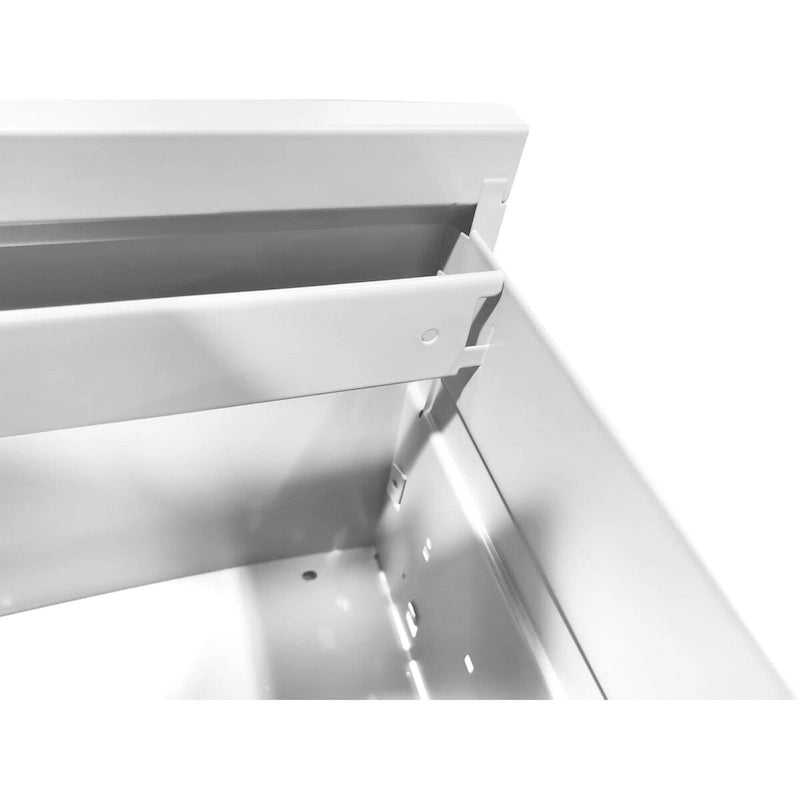 3-Drawers 14.96 W Metal Vertical File Cabinet with Lock Office Home Vertical File Cabinet for A4 / Size