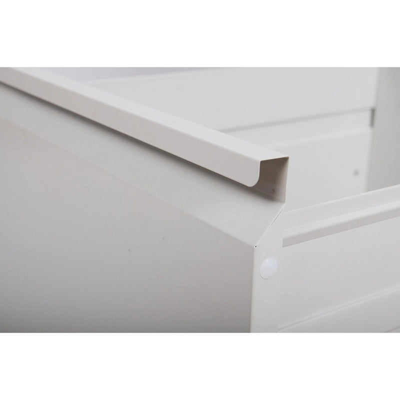3-Drawers 14.96 W Metal Vertical File Cabinet with Lock Office Home Vertical File Cabinet for A4 / Size