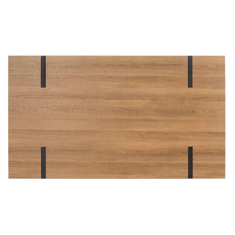 Mid-Century Industrial Rustic Dining Room Table - 59.1 W x 35.4 L x 29.5 H - 59Wx35Dx30H