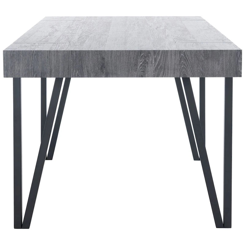 Mid-Century Industrial Rustic Dining Room Table - 59.1 W x 35.4 L x 29.5 H - 59Wx35Dx30H