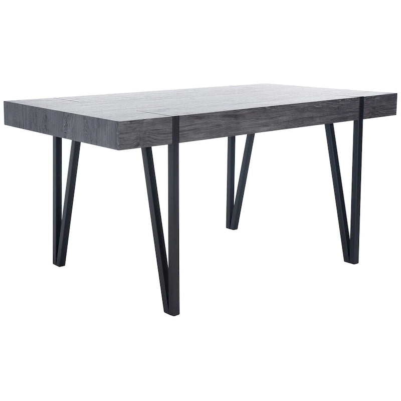 Mid-Century Industrial Rustic Dining Room Table - 59.1 W x 35.4 L x 29.5 H - 59Wx35Dx30H