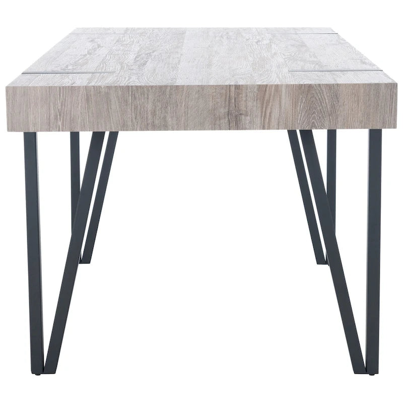 Mid-Century Industrial Rustic Dining Room Table - 59.1 W x 35.4 L x 29.5 H - 59Wx35Dx30H